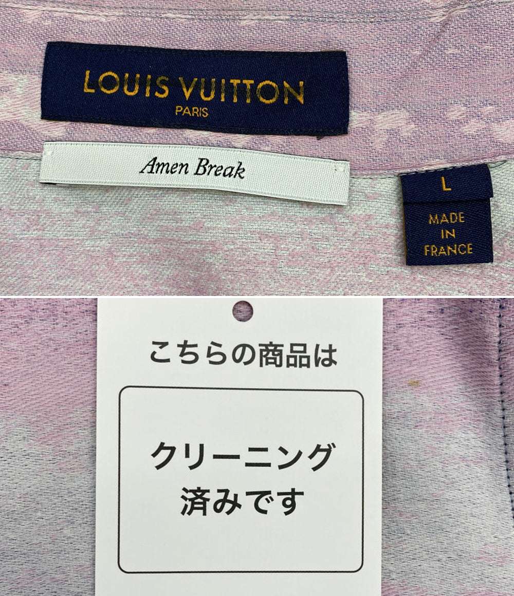ルイヴィトン 半袖シャツ ポロシャツ ランドスケープ amen break 22SS メンズ SIZE L LOUIS VUITTON