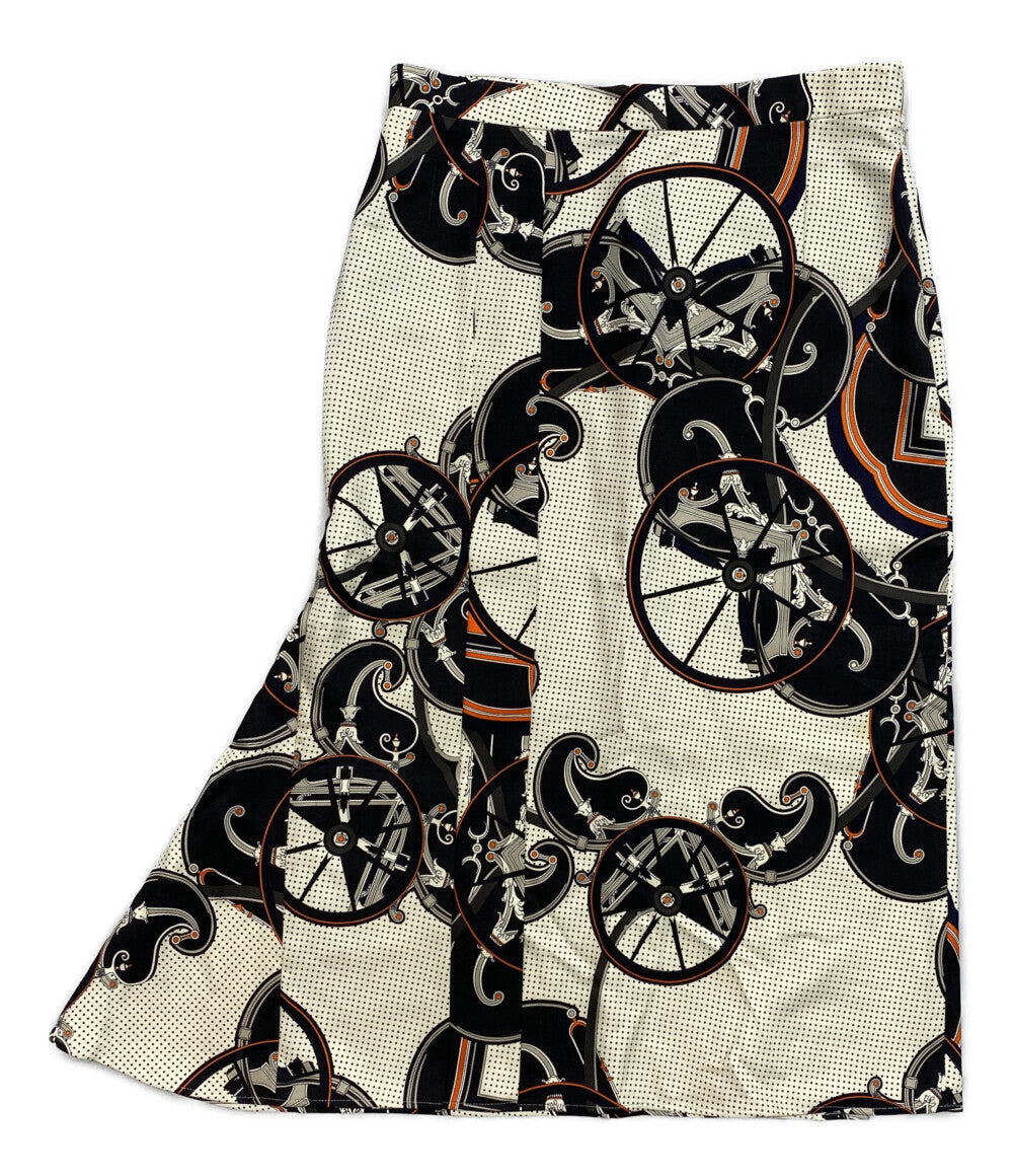 エルメス 総柄ロングスカート レディース SIZE 36 HERMES