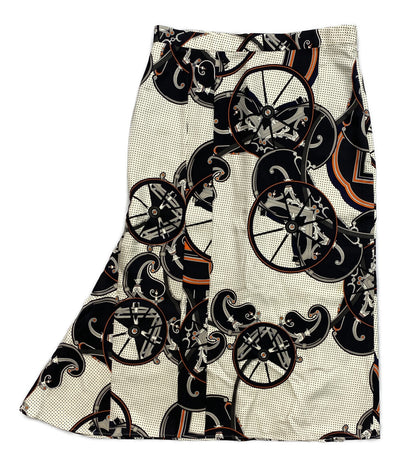 エルメス 総柄ロングスカート レディース SIZE 36 HERMES