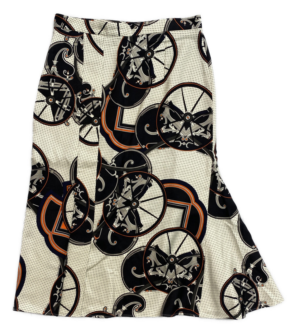 エルメス 総柄ロングスカート レディース SIZE 36 HERMES