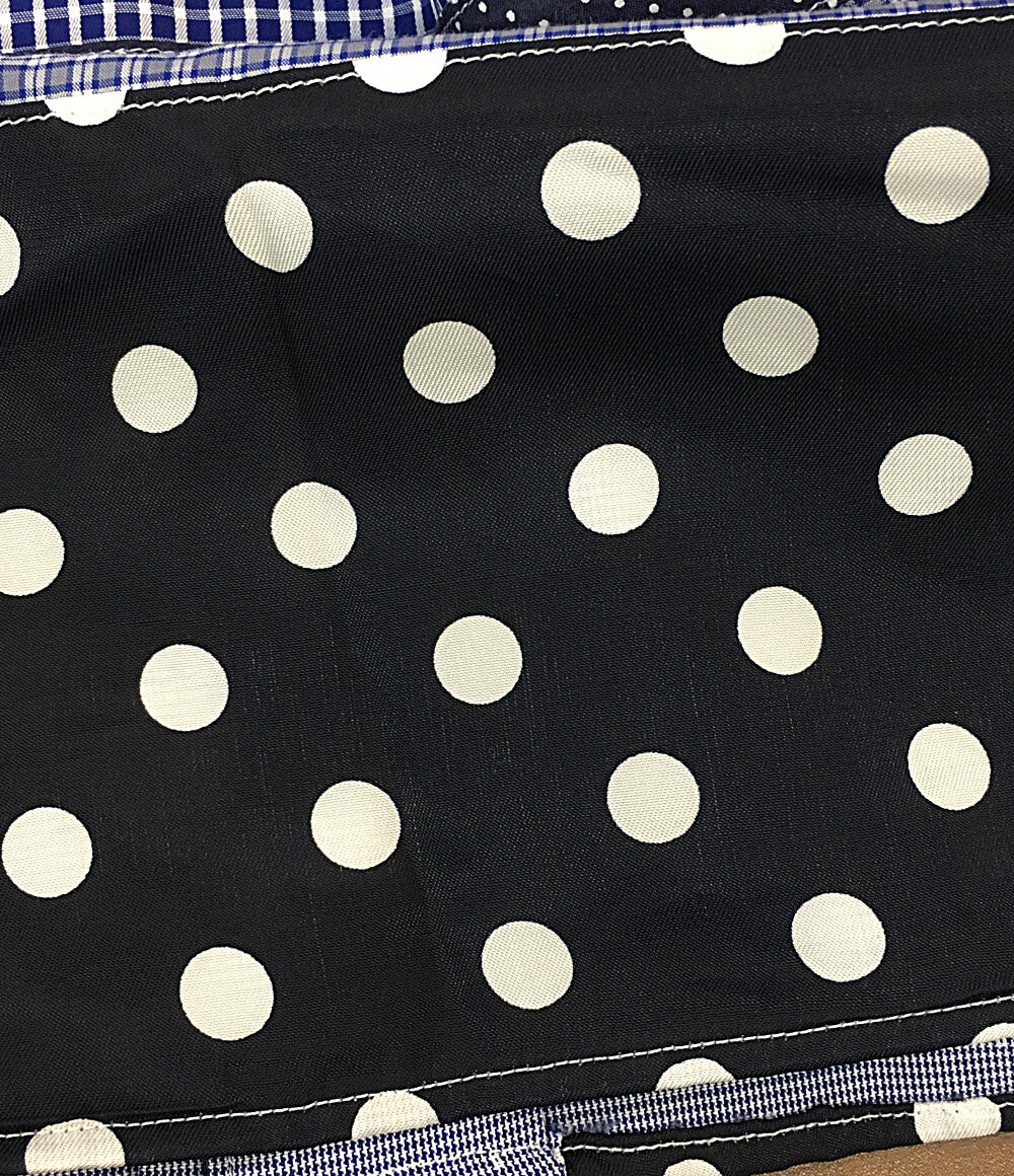 COMME des GARCONS HOMME 半袖シャツ ドット パッチワーク HK-B021 AD2022 メンズ SIZE XS コムデギャルソンオム