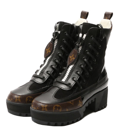 ルイヴィトン モノグラム ブーツ ローリエートライン 1A39EG レディース SIZE 36 LOUIS VUITTON