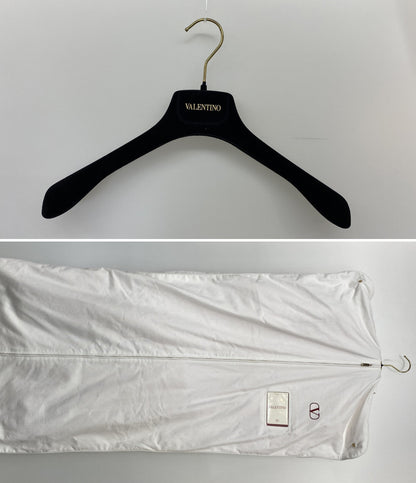 ヴァレンチノ レースワンピース 半袖 オレンジ レディース SIZE 38 VALENTINO