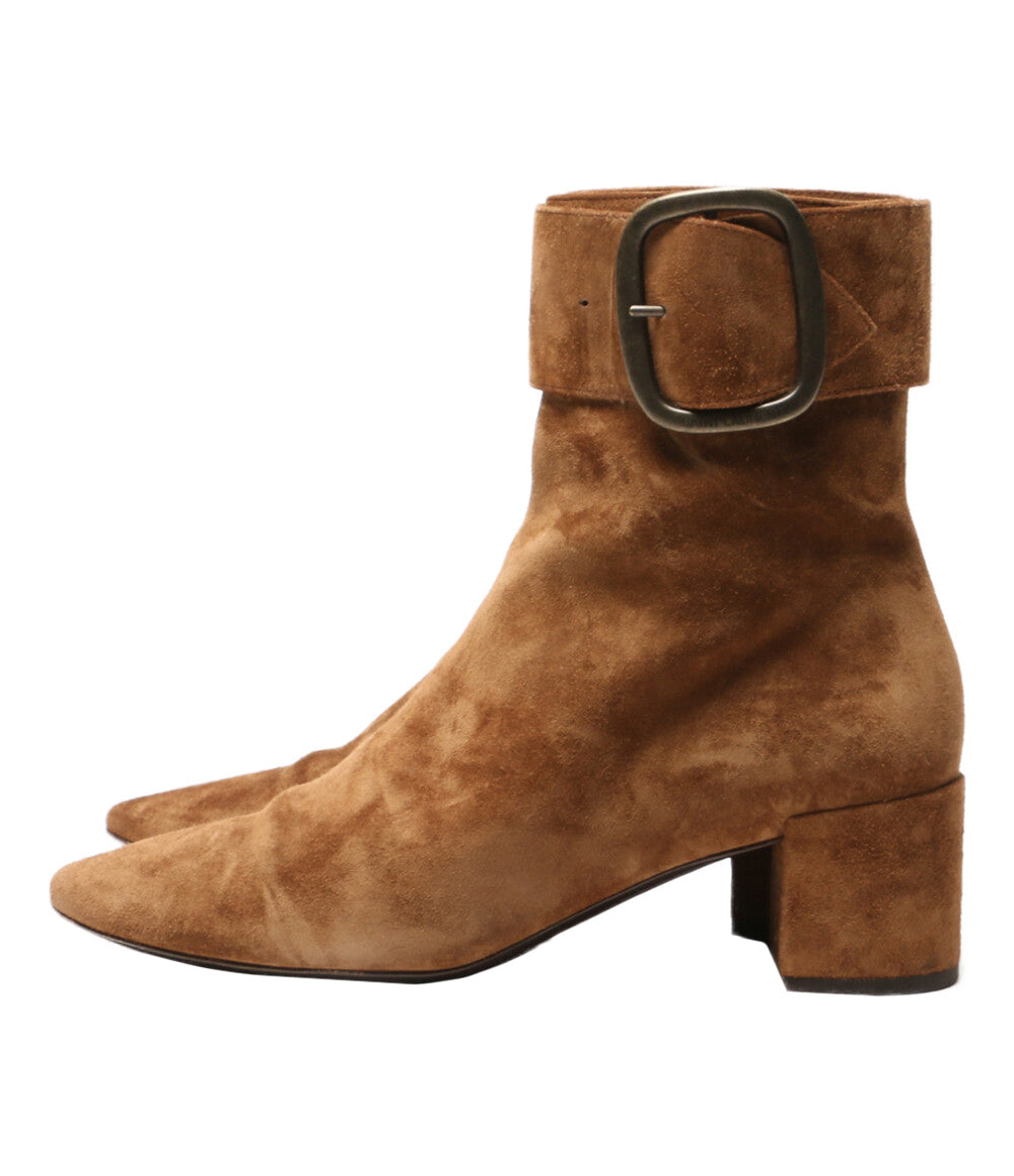 サンローラン ブーツ スエード ブラウン 532031 レディース SIZE 37 Saint Laurent