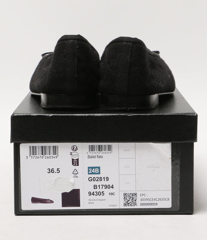 シャネル バレエシューズ バレリーナ ココ ラメ G02819 レディース SIZE 36.5 CHANEL