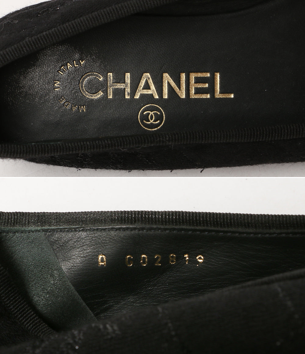 シャネル バレエシューズ バレリーナ ココ ラメ G02819 レディース SIZE 36.5 CHANEL