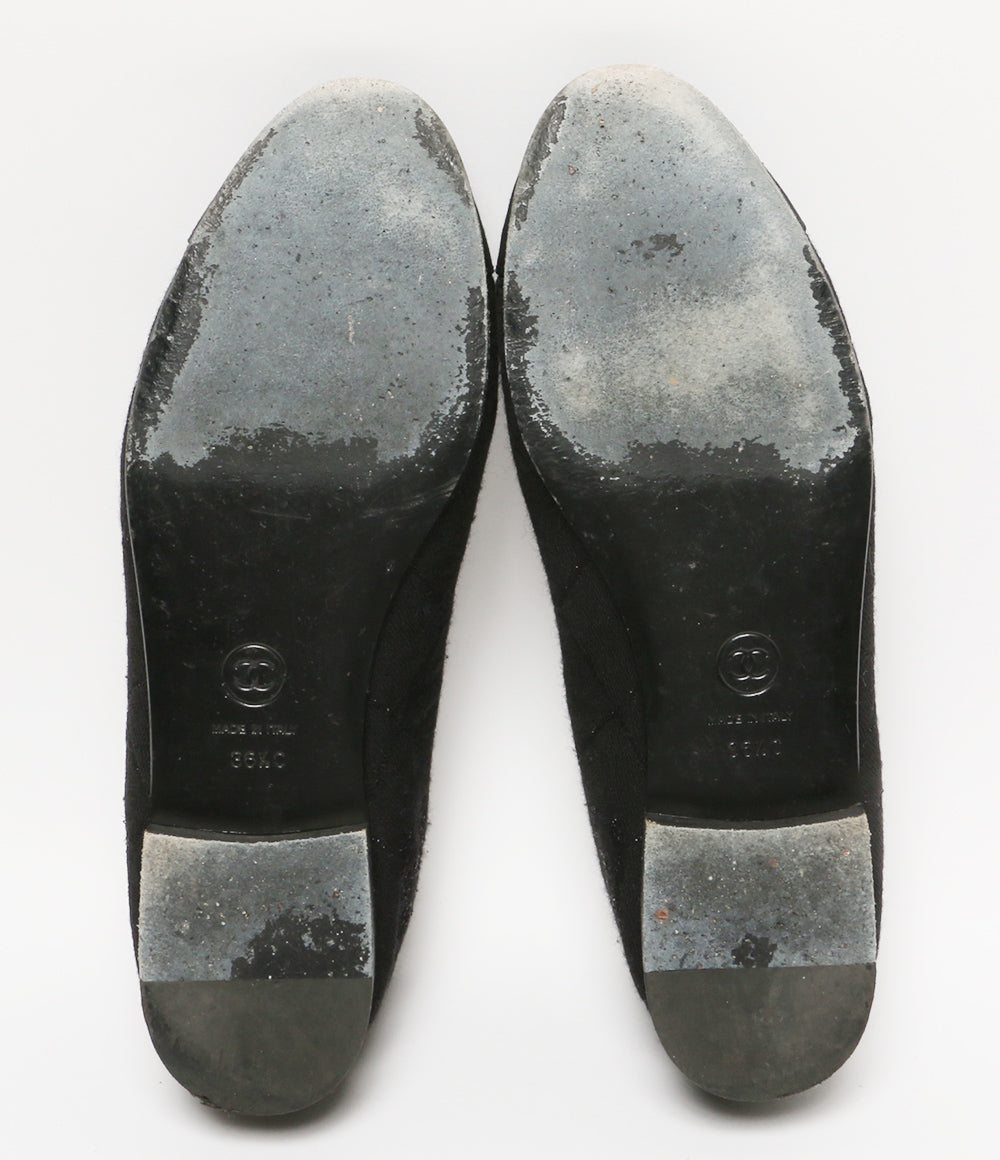 シャネル バレエシューズ バレリーナ ココ ラメ G02819 レディース SIZE 36.5 CHANEL