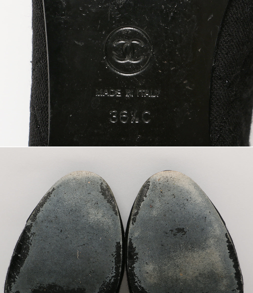 シャネル バレエシューズ バレリーナ ココ ラメ G02819 レディース SIZE 36.5 CHANEL