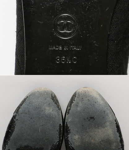 シャネル バレエシューズ バレリーナ ココ ラメ G02819 レディース SIZE 36.5 CHANEL