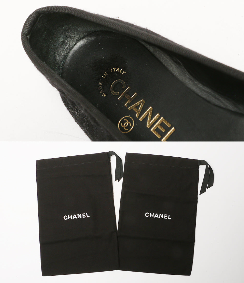 シャネル バレエシューズ バレリーナ ココ ラメ G02819 レディース SIZE 36.5 CHANEL
