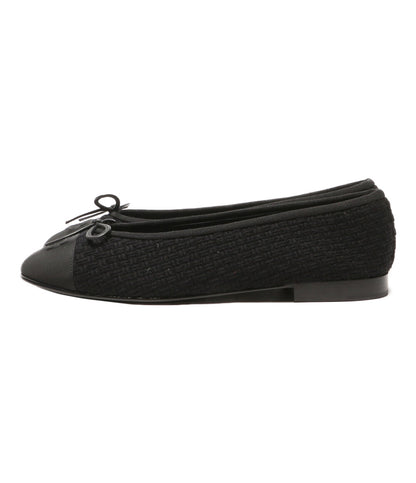 シャネル 美品 パンプス G02819 バレリーナ ツイード レディース SIZE 37.5 CHANEL