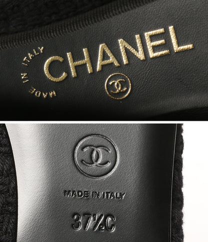 シャネル 美品 パンプス G02819 バレリーナ ツイード レディース SIZE 37.5 CHANEL