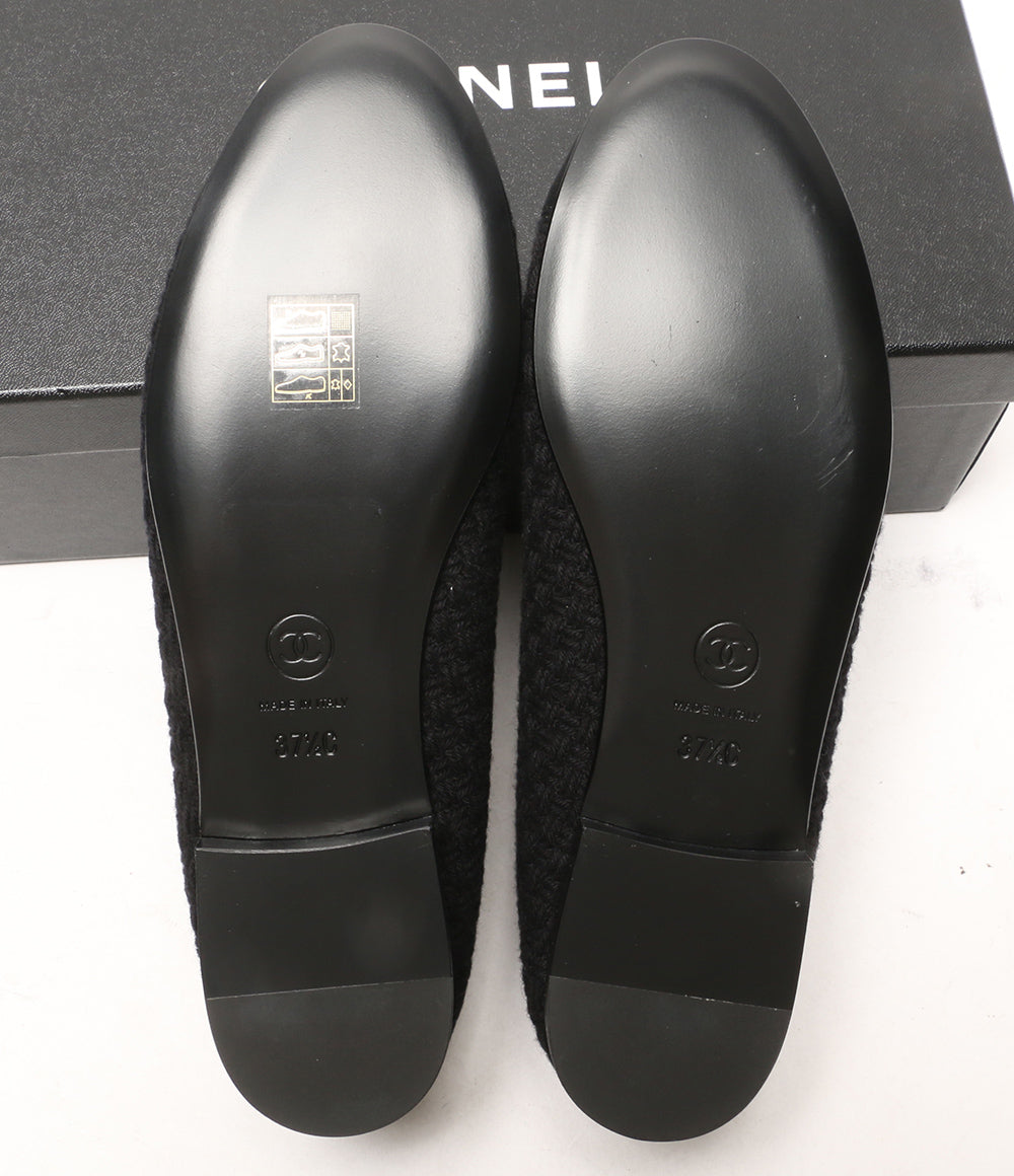 シャネル 美品 パンプス G02819 バレリーナ ツイード レディース SIZE