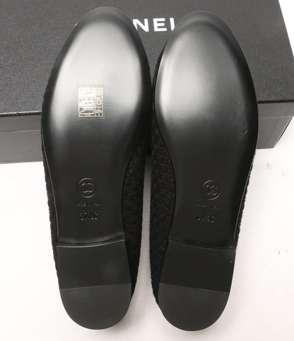 シャネル 美品 パンプス G02819 バレリーナ ツイード レディース SIZE 37.5 CHANEL