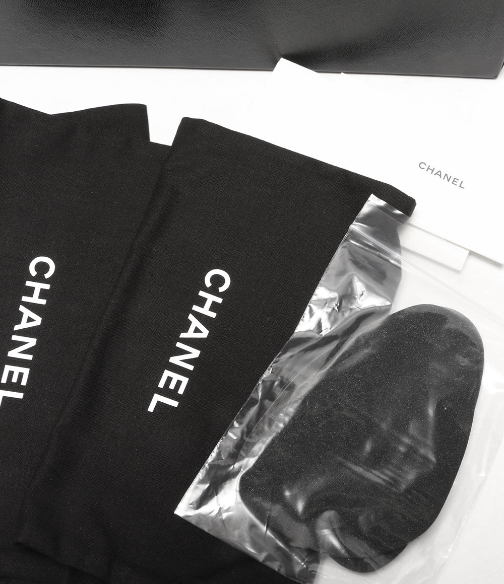 シャネル 美品 パンプス G02819 バレリーナ ツイード レディース SIZE