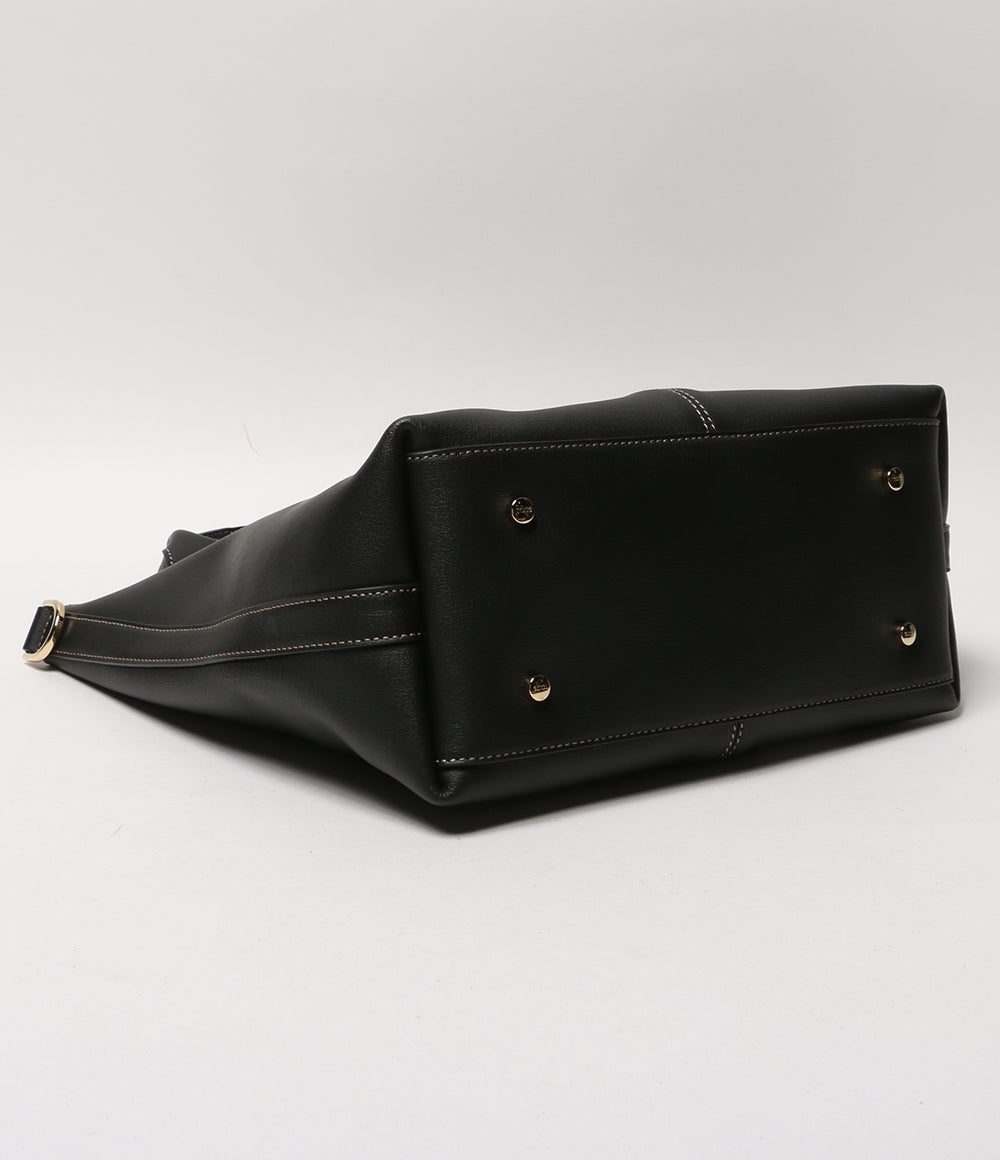 トッズ 美品 ショッピングトート・スモール XBWEBRF0200UBLB999 レディース TOD'S