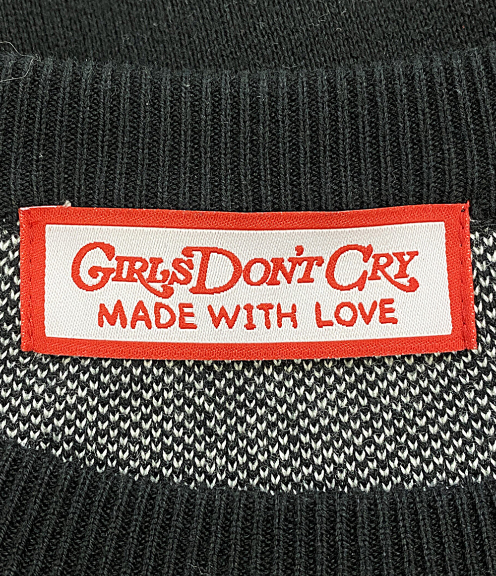 GIRLS DON'T CRY ガールズドントクライ 長袖ニット Angel Logo メンズ