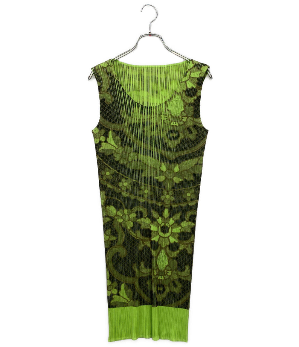 プリーツプリーズ ノースリーブシャツ フラワー転写プリーツ PP86-JH419 レディース SIZE 4 PLEATS PLEASE