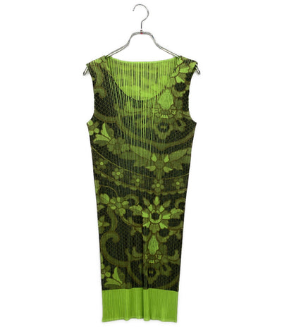 プリーツプリーズ ノースリーブシャツ フラワー転写プリーツ PP86-JH419 レディース SIZE 4 PLEATS PLEASE