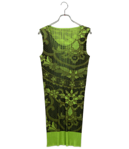 プリーツプリーズ ノースリーブシャツ フラワー転写プリーツ PP86-JH419 レディース SIZE 4 PLEATS PLEASE