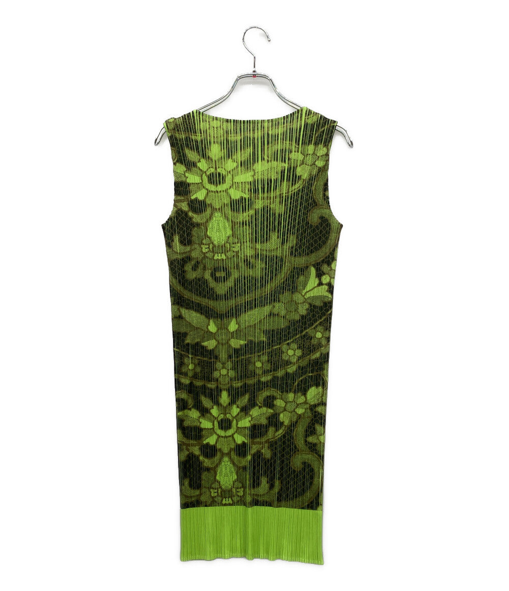 プリーツプリーズ ノースリーブシャツ フラワー転写プリーツ PP86-JH419 レディース SIZE 4 PLEATS PLEASE