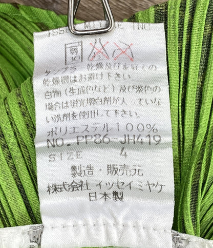 プリーツプリーズ ノースリーブシャツ フラワー転写プリーツ PP86-JH419 レディース SIZE 4 PLEATS PLEASE