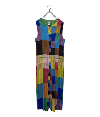 イッセイミヤケ ノースリーブワンピース IM82-FE604 レディース SIZE M ISSEY MIYAKE