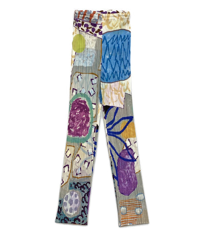 プリーツプリーズ パンツ グラフィックアートーアンツ pp12-jf413 レディース SIZE 1 PLEATS PLEASE
