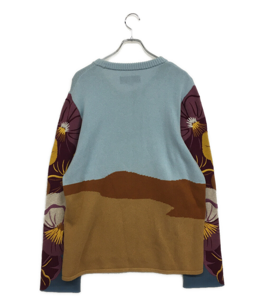 LINDER NYC リンダー 長袖ニット ホース 花 メンズ SIZE L