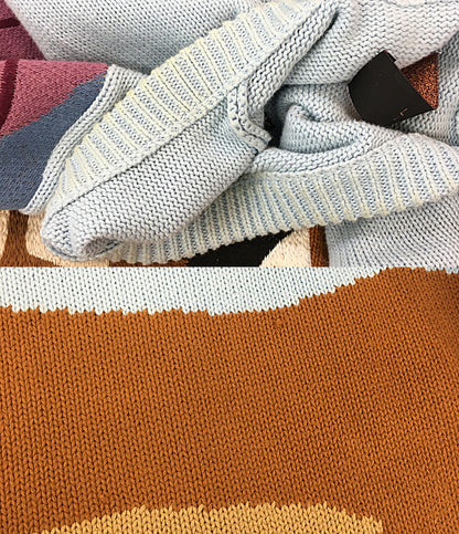 LINDER NYC リンダー 長袖ニット ホース 花 メンズ SIZE L