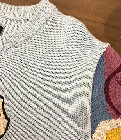 LINDER NYC リンダー 長袖ニット ホース 花 メンズ SIZE L