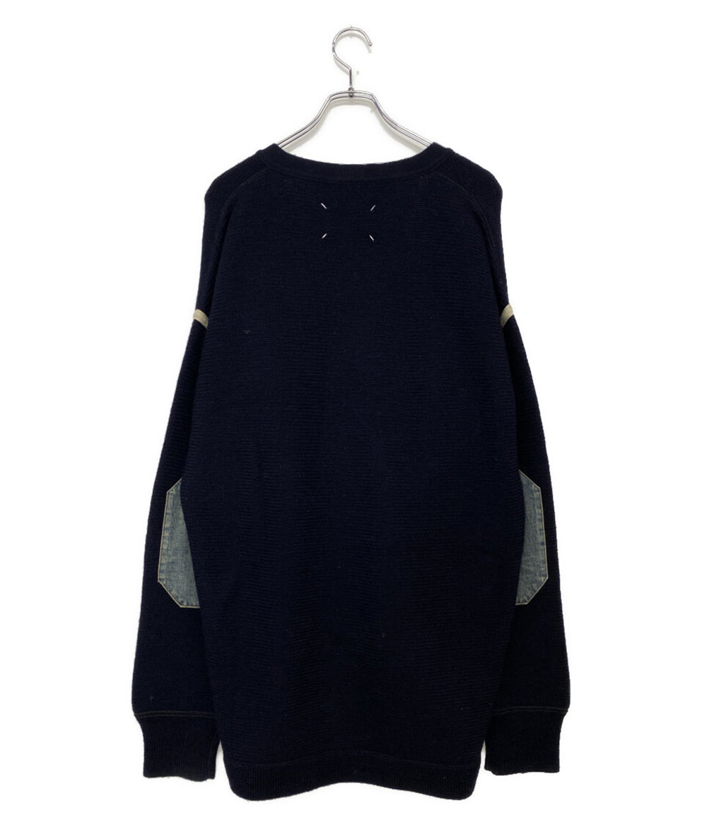 メゾンマルジェラ エルボーパッチニットカーディガン 23AW S50HA1081