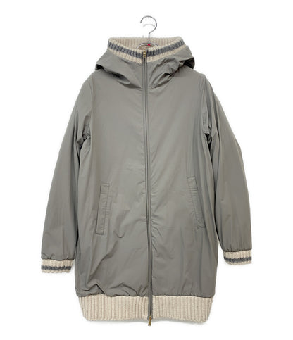 ヘルノ ダウンジャケット ニット ベージュ 57671-52967-1 レディース SIZE 38 HERNO