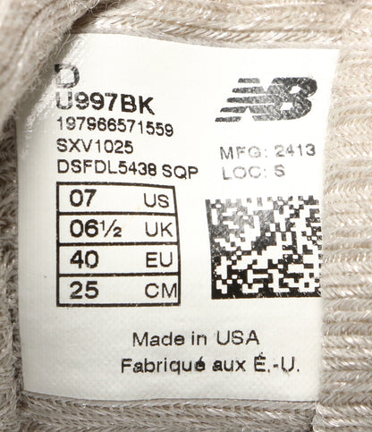 ニューバランス スニーカー Made in USA 997 BK メンズ SIZE 25cm new balance