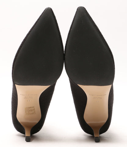 FABIO RUSCONI ソックスブーツ ブラック ポインテッドトゥ ピンヒール レディース SIZE 39 ファビオルスコーニ