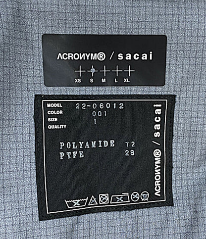 サカイ アクロニウム ワンピース ブラック 22-06012 レディース SIZE S sacai acronym