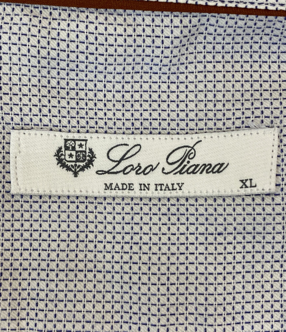 ロロピアーナ 長袖コットンシャツ mab1852 メンズ SIZE XL loro piana