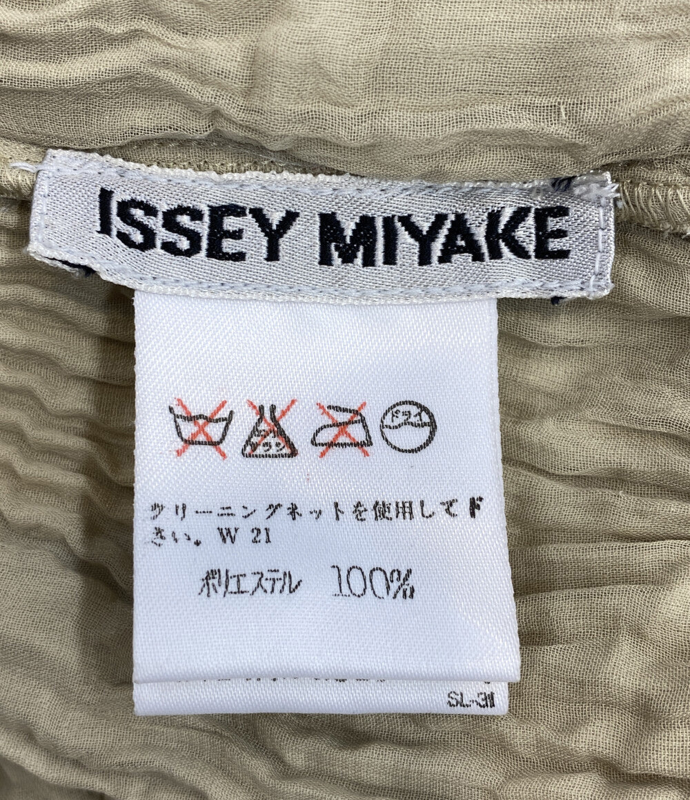 イッセイミヤケ ノースリーブプリーツカットソー キャミソール レディース SIZE M ISSEY MIYAKE