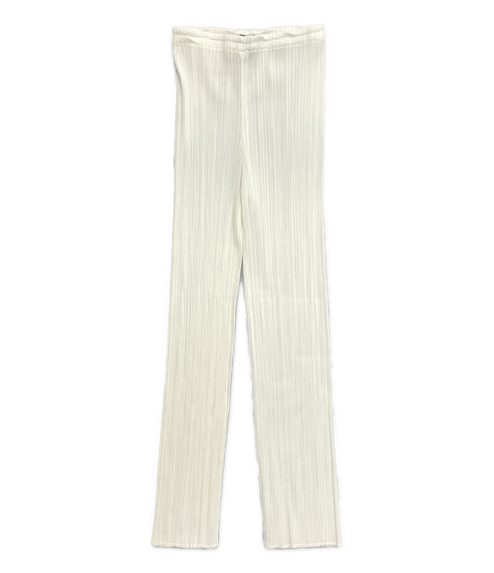 プリーツプリーズ プリーツパンツ ホワイト PP93-JF016 レディース SIZE 1 PLEATS PLEASE