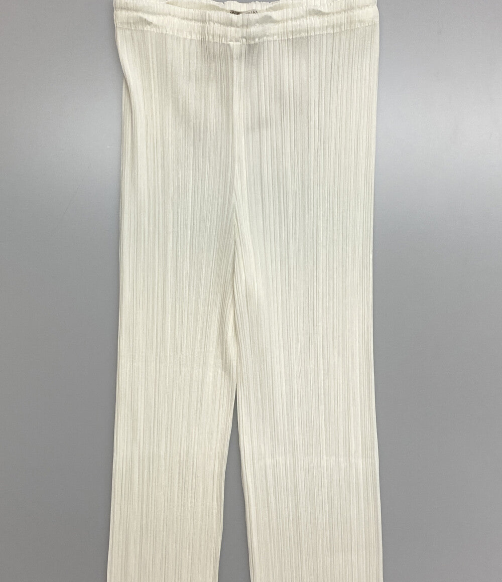 プリーツプリーズ プリーツパンツ ホワイト PP93-JF016 レディース SIZE 1 PLEATS PLEASE