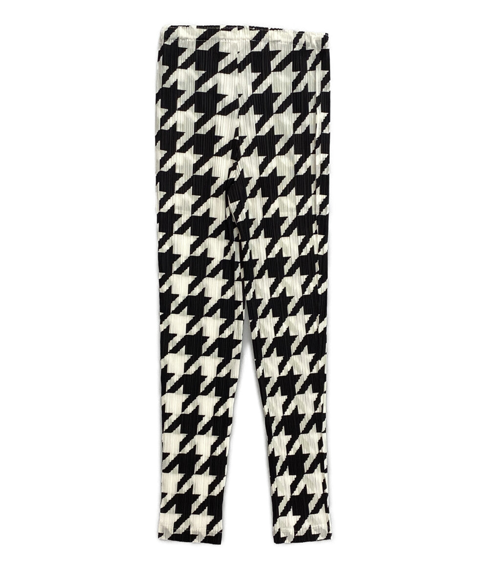プリーツプリーズ 千鳥格子柄パンツ PP41-JF613 レディース SIZE 3 PLEATS PLEASE