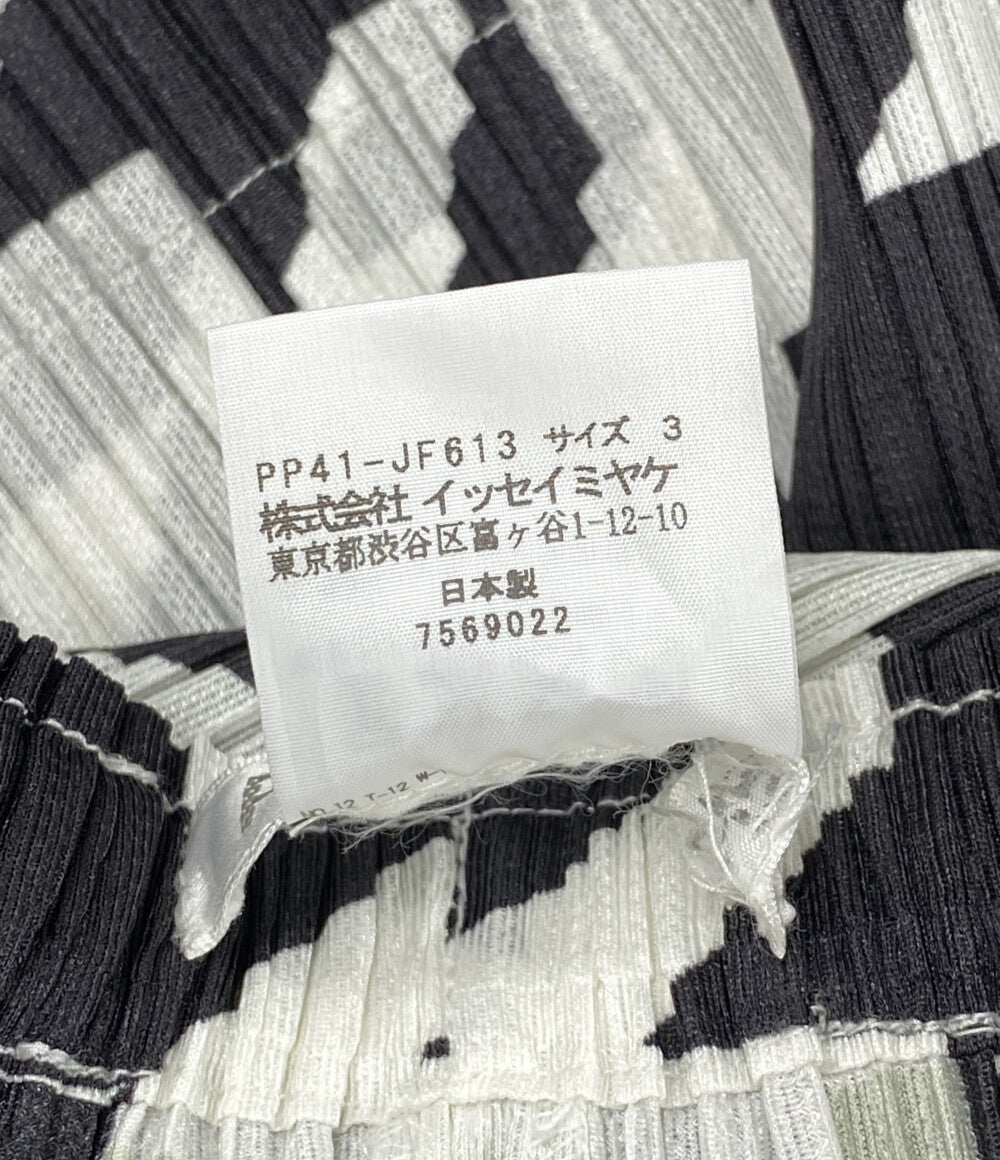 プリーツプリーズ 千鳥格子柄パンツ PP41-JF613 レディース SIZE 3 PLEATS PLEASE