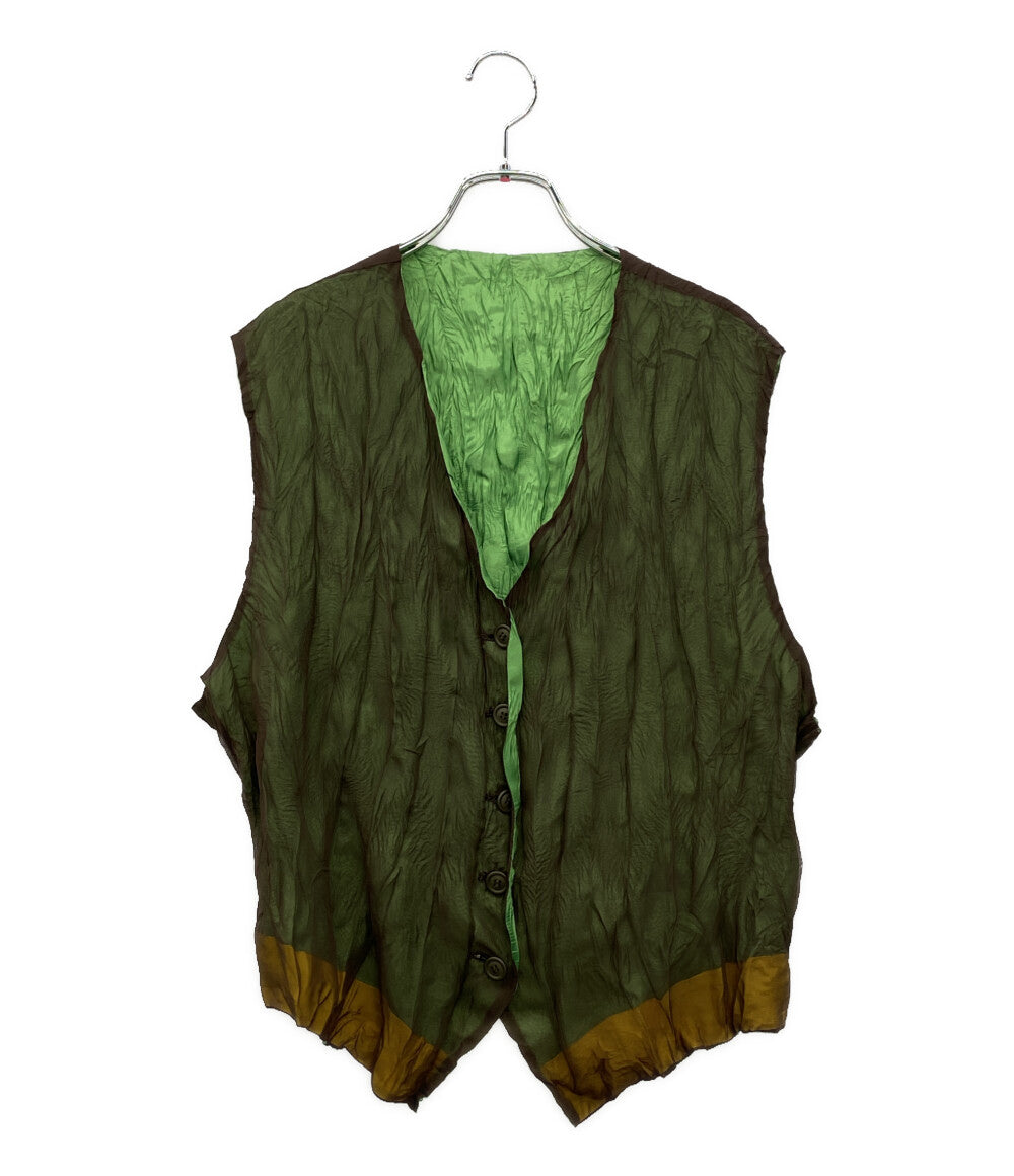 イッセイミヤケ ベスト プリーツ IM71-FE922 レディース SIZE M ISSEY MIYAKE