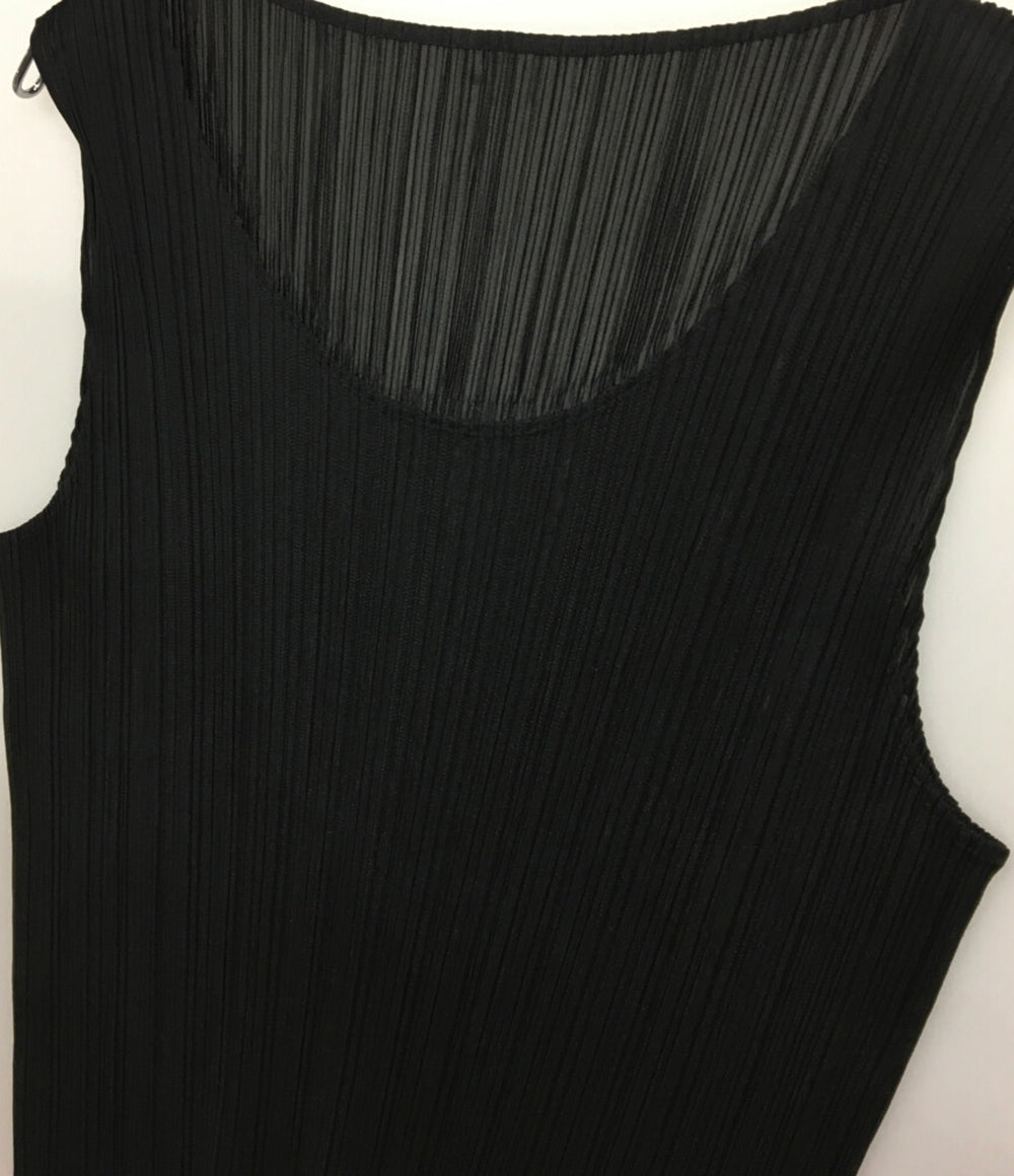 プリーツプリーズ タンクトップ Uネック レディース SIZE 4 PLEATS PLEASE