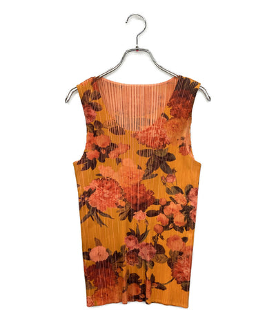 プリーツプリーズ キャミソール ノースリーブシャツ 花柄 PP44-JK600 レディース SIZE 3 PLEATS PLEASE