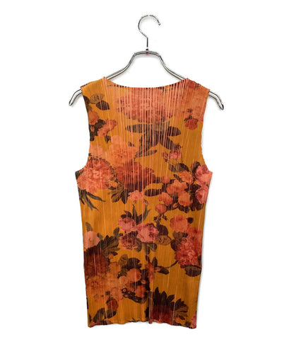 プリーツプリーズ キャミソール ノースリーブシャツ 花柄 PP44-JK600 レディース SIZE 3 PLEATS PLEASE