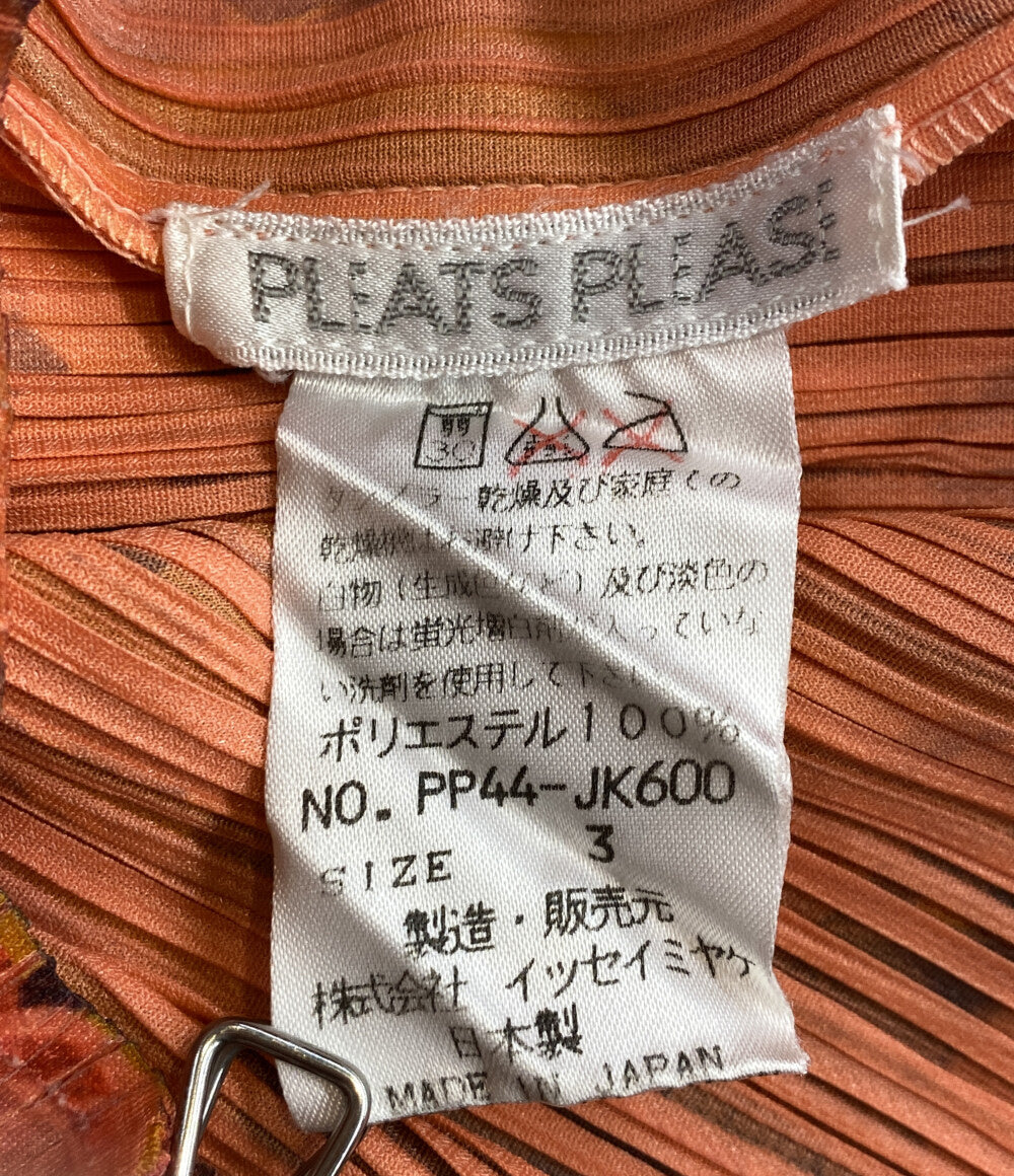 プリーツプリーズ キャミソール ノースリーブシャツ 花柄 PP44-JK600 レディース SIZE 3 PLEATS PLEASE