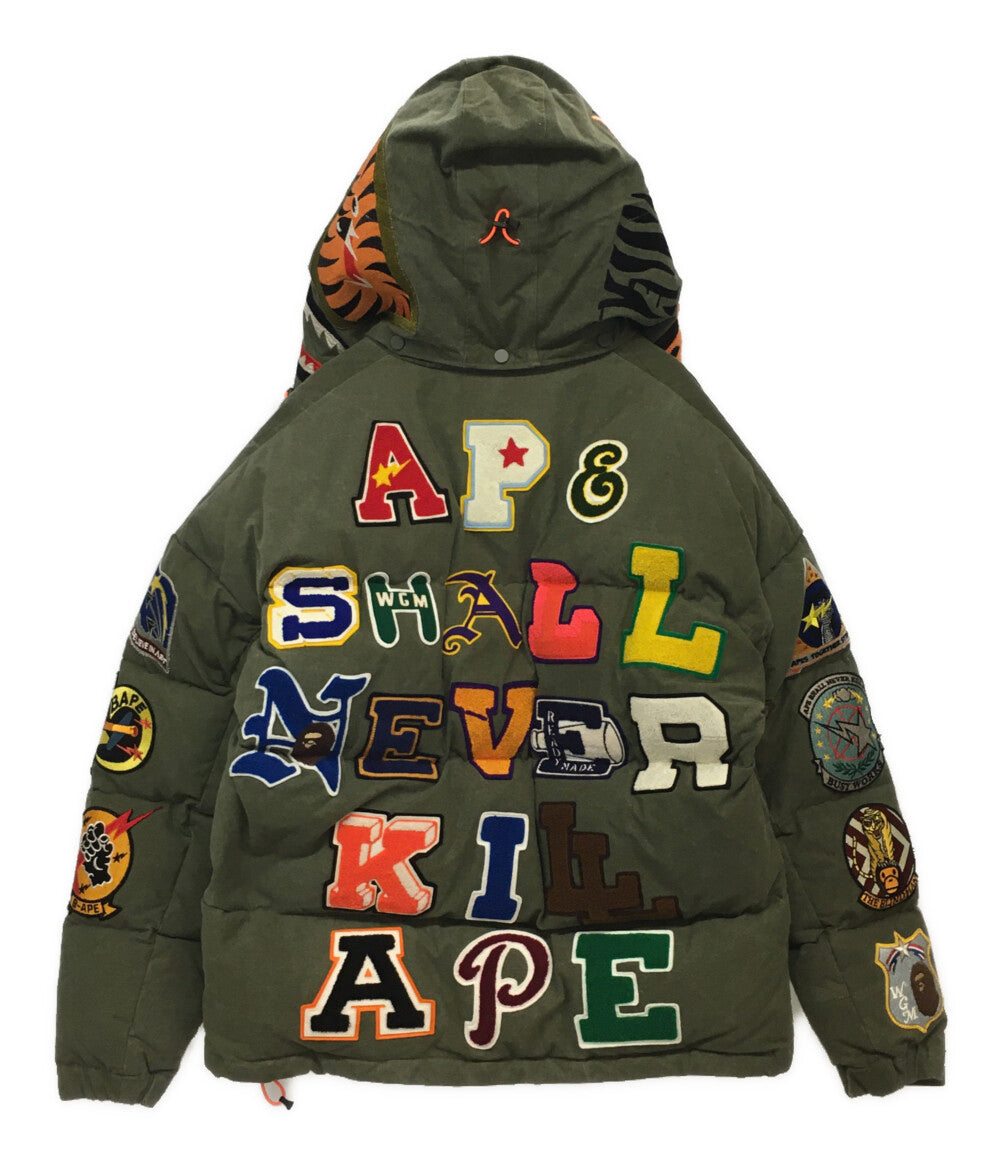レディメイド ダウンジャケット A BATHING APEコラボ 21AW RM-I01-0000-108 メンズ SIZE 4 READY MADE