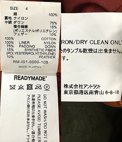 レディメイド ダウンジャケット A BATHING APEコラボ 21AW RM-I01-0000-108 メンズ SIZE 4 READY MADE