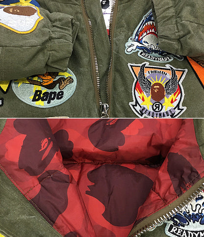 レディメイド ダウンジャケット A BATHING APEコラボ 21AW RM-I01-0000-108 メンズ SIZE 4 READY MADE